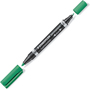 STAEDTLER MARCADOR LUMOCOLOR 348 DUO VERDE 348-5